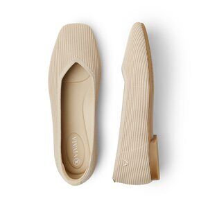 VIVAIA SQUARE FLATS FOR WOMEN MARGOT 2.0 ALL DAY COMFORTABLE BALLET FLATS SHOES